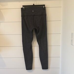 Lululemon Black Heather gray High-Rise Leggings Size 8